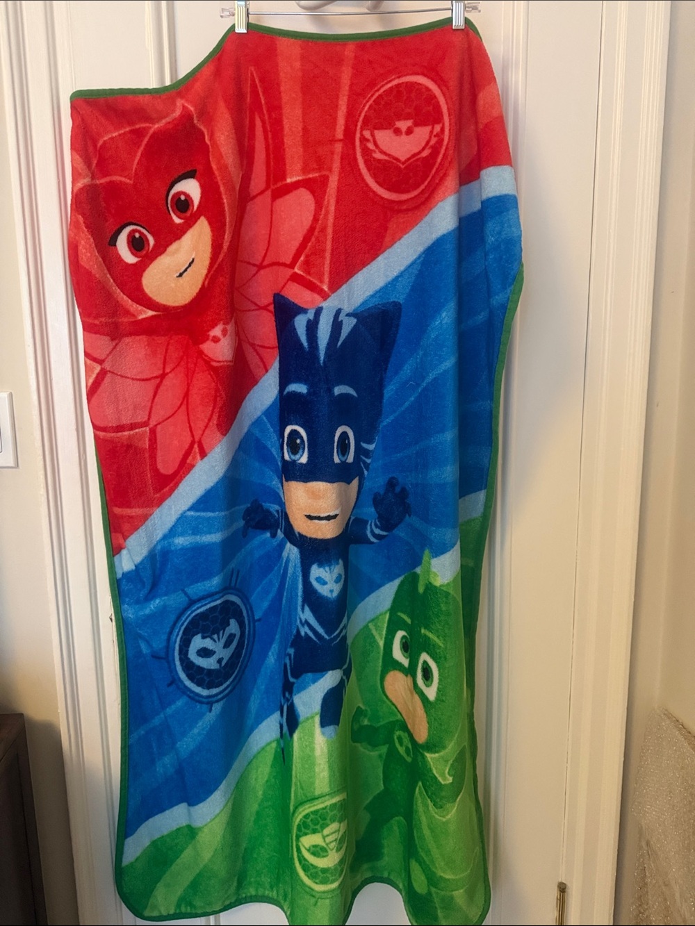 Disney PJ Masks Red Blue Green Kids Throw Blanket